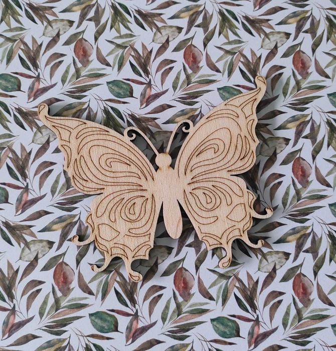 Drewniany Motyl Sklejka Scrapbooking Decoupage Kreatywna Zabawa mo5c