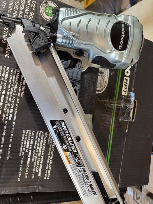 Нейлер Nailer Metabo HPT 90AE(S1) Hitachi пневмопистолет.30-34°
