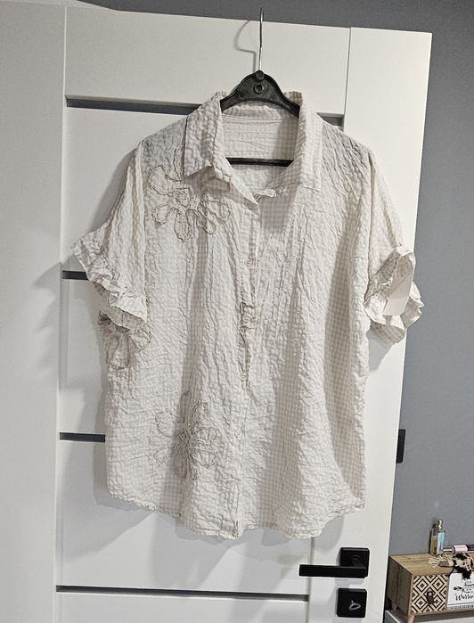 Koszula w kratę w stylu boho
