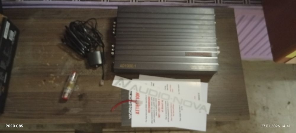 Wzmacniacz Audio Nova AD1000.1 – USZKODZONY / do naprawy / komplet / k