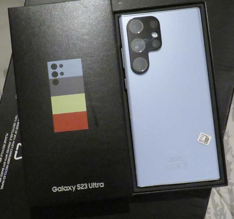 Samsung Galaxy S23 Ultra Sky Blue 512GB - Como Novo!