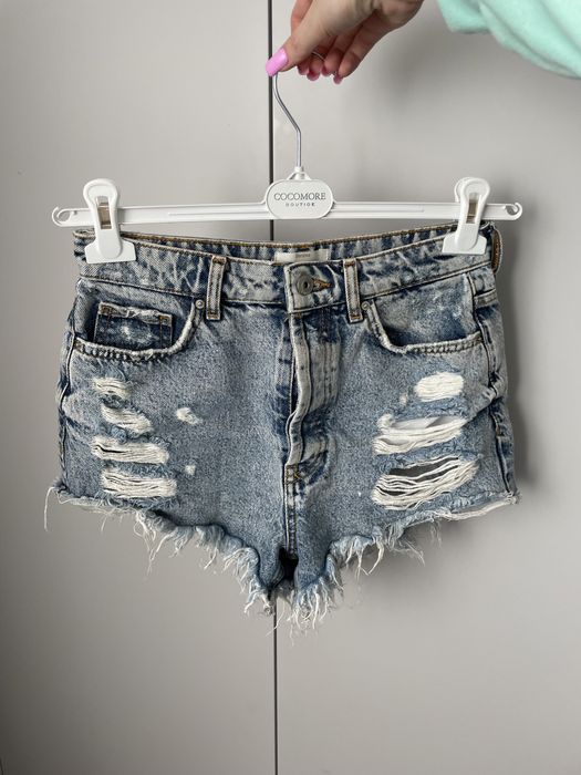 Krótkie spodenki szorty jeansowe 36 S Bershka