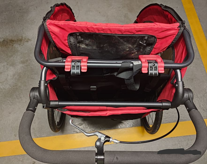 Sprzedam nową przyczepkę/wozek dla dzieci HOMCOM 2-osobowy (czerwono-c