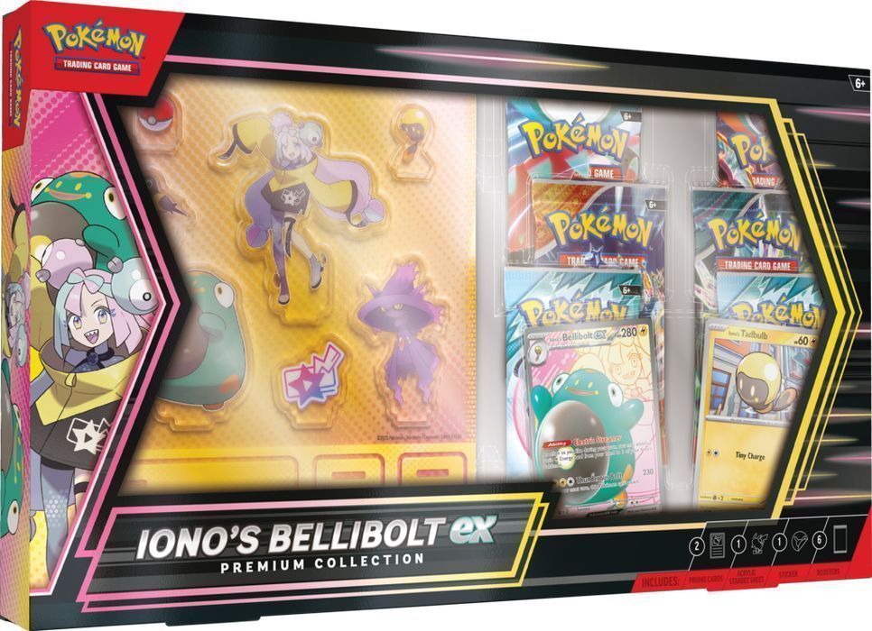 Zestaw kart Pokemon TCG: Iono's Bellibolt ex Premium Collection Box