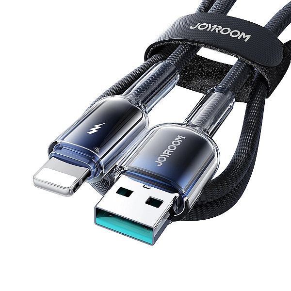 Kabel Joyroom S-A42 Crystal-Clear Series 3A USB-A - Lightning 1,2m - c