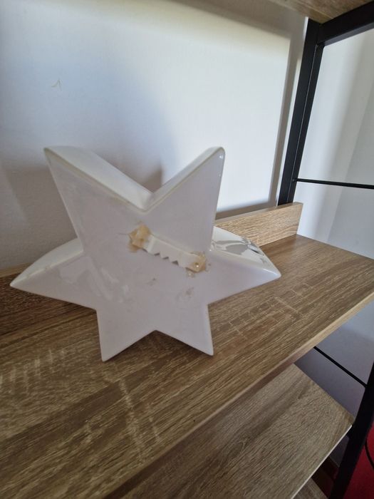 Estrela branca em cerâmica  Bordalo Pinheiro.