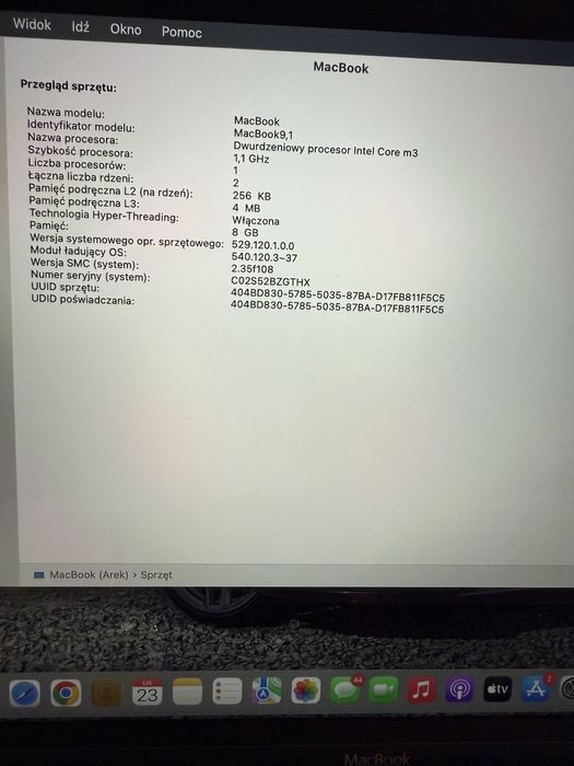 Zadbany Macbook Apple Retina 12 Early