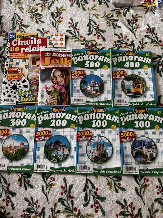 Krzyżówki, 8 sztuk nowych krzyżówek