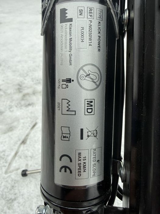 Nowa Przystawka elektryczna - napęd do wózka  Klaxon Klick Power