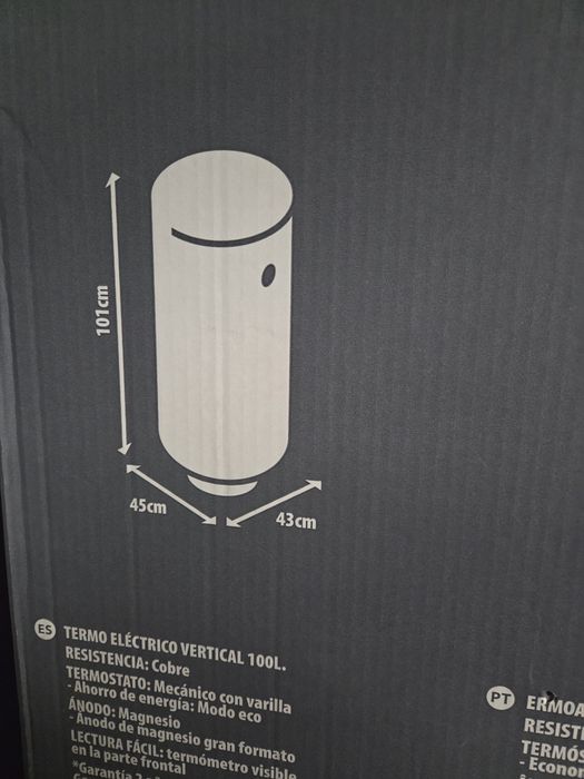 Pionowy podgrzewacz elektryczny wody 100 litrów