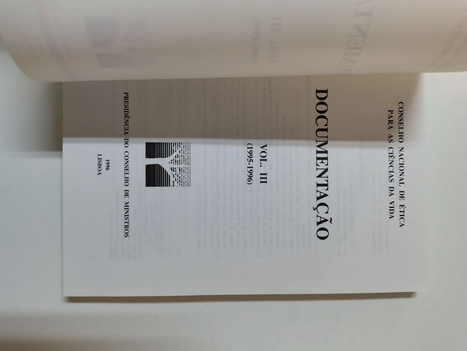Conselho Nacional de ética para as ciências da vida 

Vol. I (1991 - 1