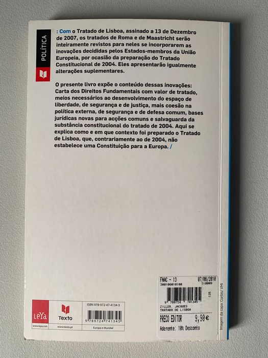 O Tratado de Lisboa, de Jacques Ziller