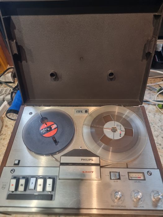 Magnetofon szpulowy Philips 4307 unikat serwis