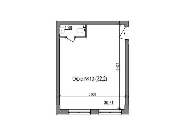 Продаж комерційного приміщення 32.2 м² в ЖК Грінвуд-3