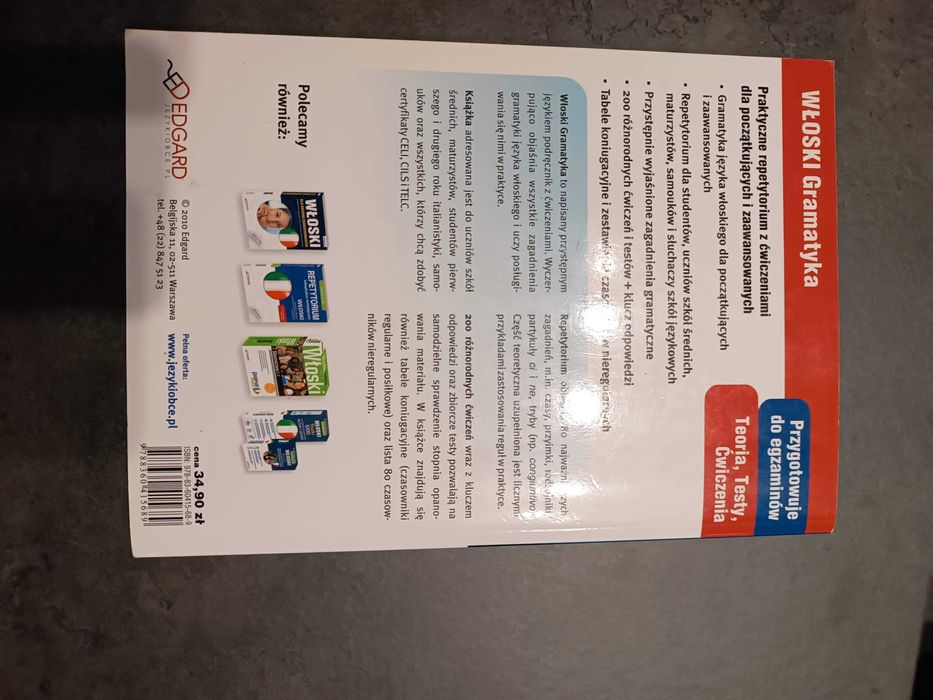 Włoski gramatyka repetytorium z ćwiczeniami