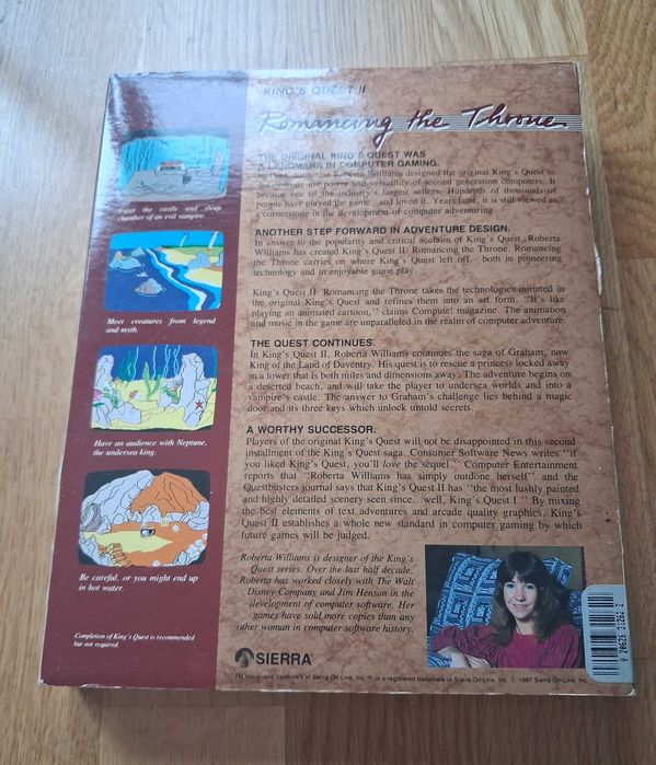 King's Quest 2 - Sierra - big box - dyskietki 5,25" + 3,5"