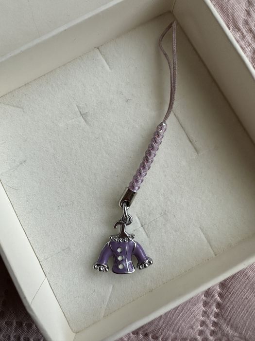 Charms do bransoletki, zawieszka fioletowa