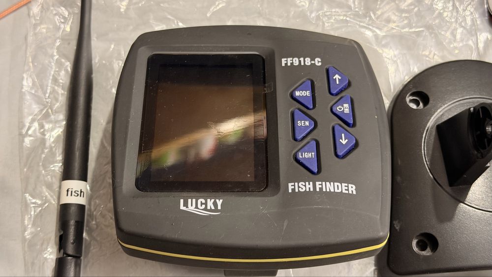 Echosonda Lucky FF918-CWLS stan idealny! Duży zestaw