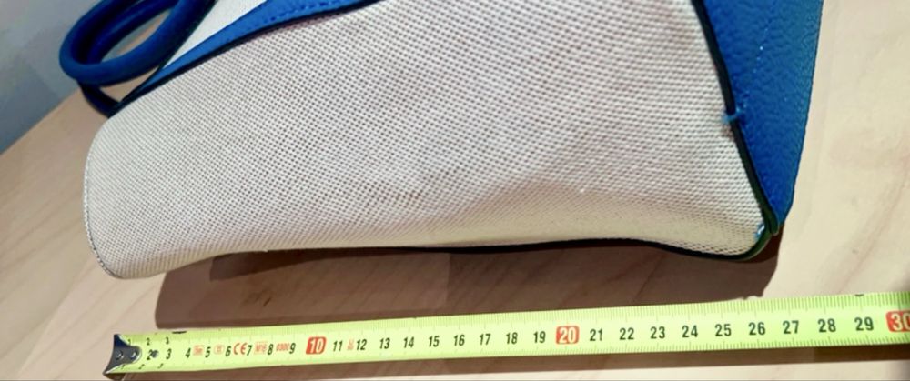 Carteira de lona em cor de ateia e azulão