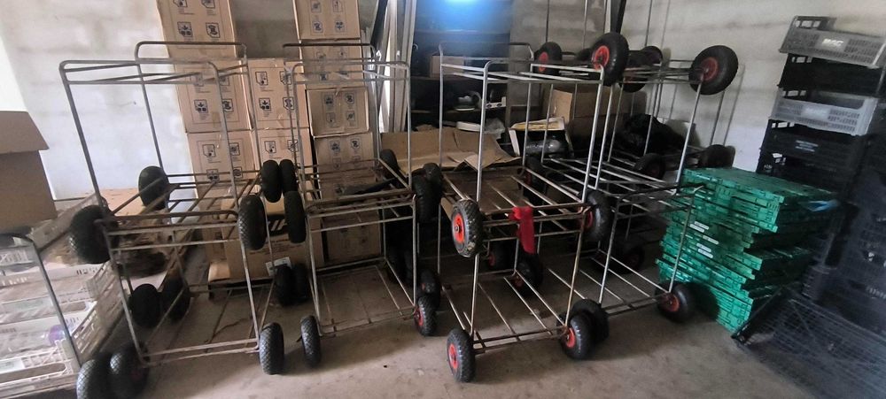Sistema de fertirrega/hidroponia +sistema de frio industrial+mesa+caixas+carrinhos de colheita+carriho de transporte+impressora térmica