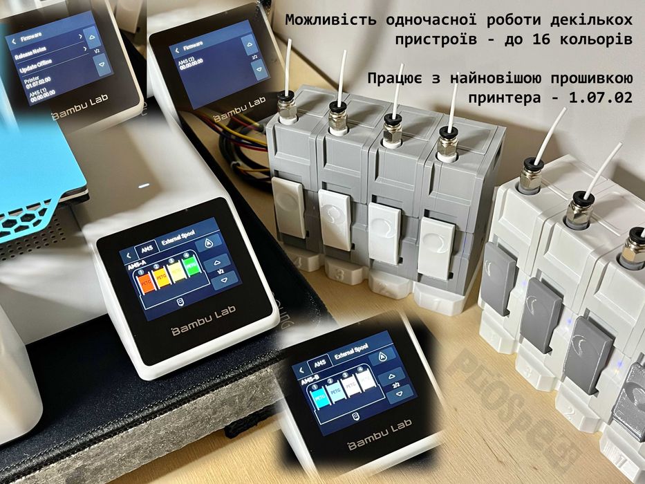BMCU 370C - DIY Bambu AMS Lite для А1, A1 mini, P1S, P1P (бамбу