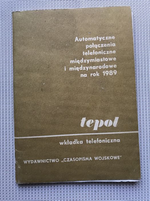 Notatnik teleadresowy z epoki PRL - „Tepol”, wkładka