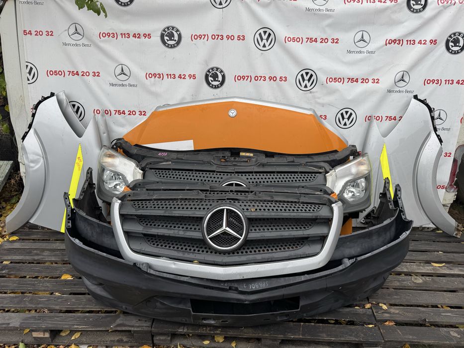 Капот усилитель бампер спринтер 906 телевизор панель Sprinter 906 решетка фара Спрінтер телевізор решітка
