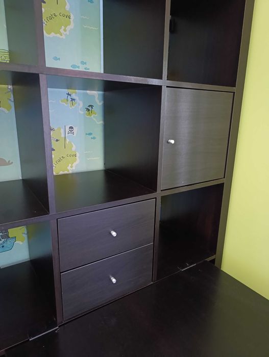 Estante IKEA KALLAX 5X5 + Secretaria+ Gavetas