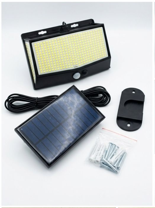 Lampa Solarna Zewnętrzna LED Halogen Czujnik Zmierzchu