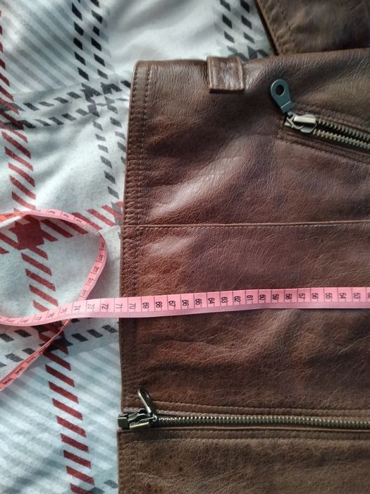 Firmowa skórzana kurtka MILESTONE