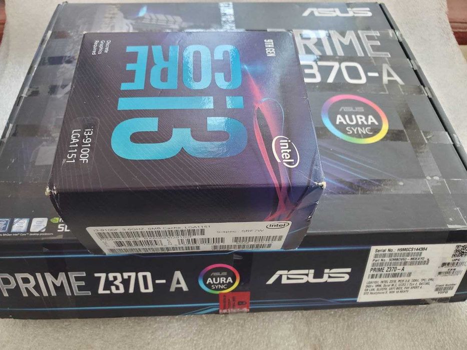 Комплект для геймера Asus Prime Z370-A+I3-9100F+16Gb DDR4
