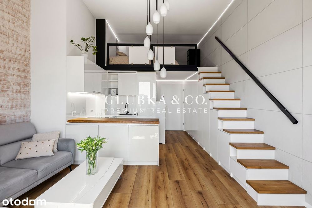 Księcia Witolda | studio z antresolą | WIDOK NA ODRĘ | 3,5 m wysokości