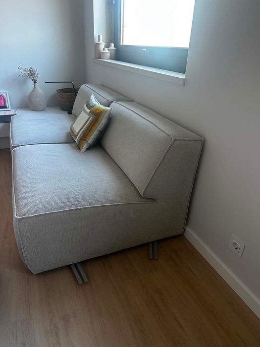 Sofá modular de 3 peças – Cinzento claro – Quase novo | 900€