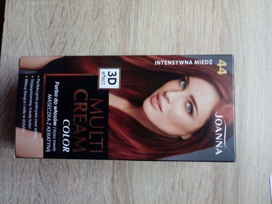 Farba do włosów Joanna Multi Cream intensywna miedz