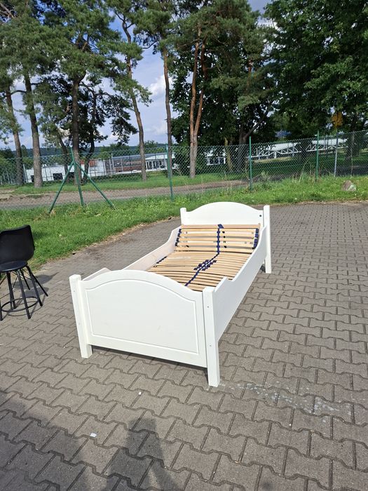 Łóżko sosnowe 1x200 z materacem okazja transport gratis