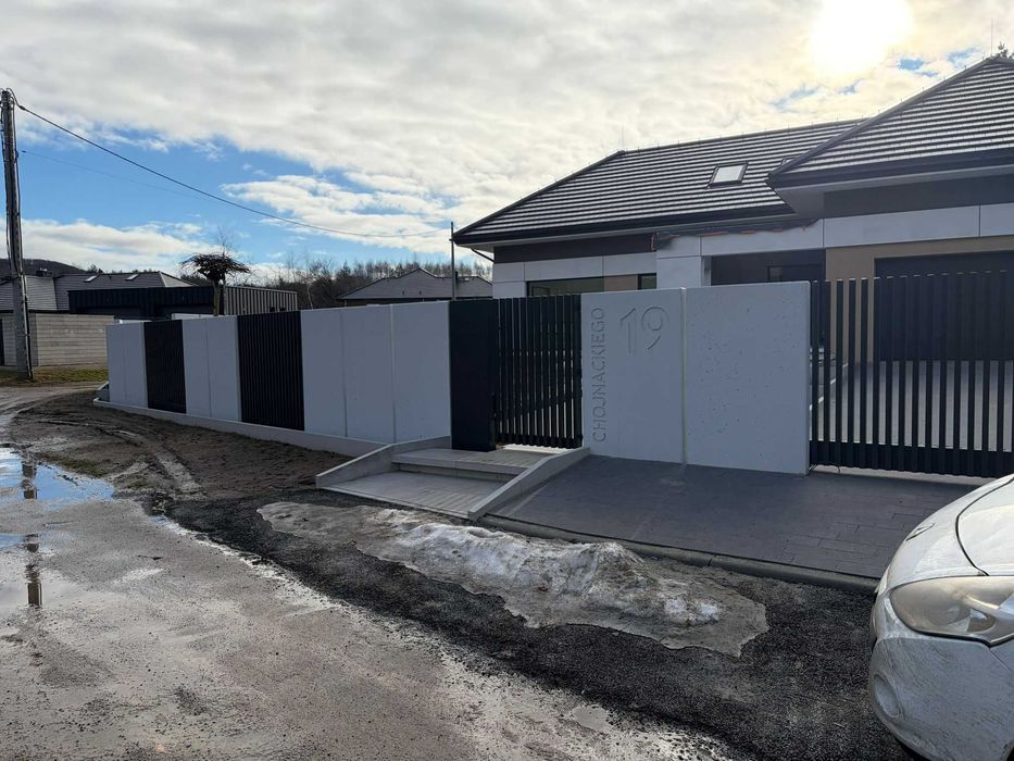 Ogrodzenie grzebieniowe PREMIUM nowoczesne profile palisada pionowa