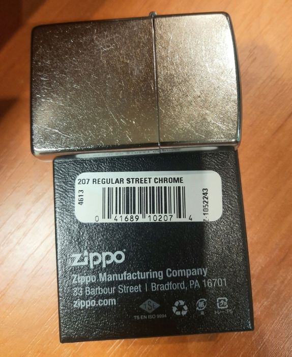 Зажигалка Zippo 207 Regular Street Chrome оригинал новая
