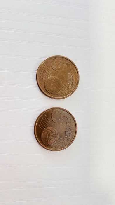 Moedas de 5 cêntimos Itália(2002)