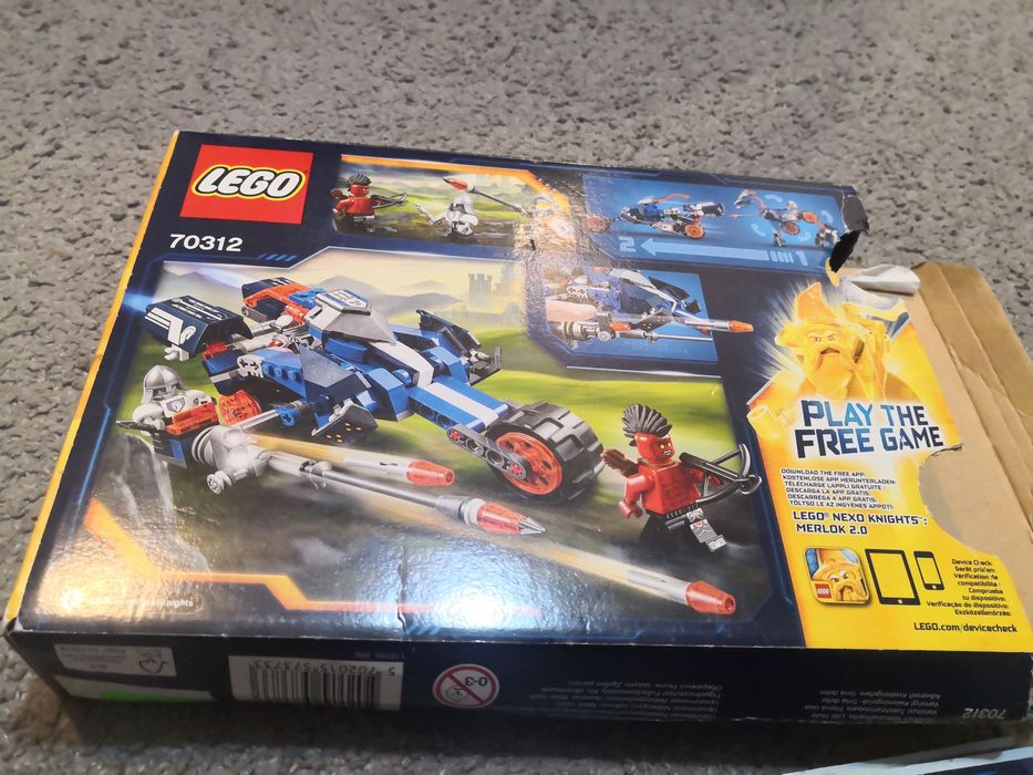 LEGO Nexo Knights 70312, używane, kompletne