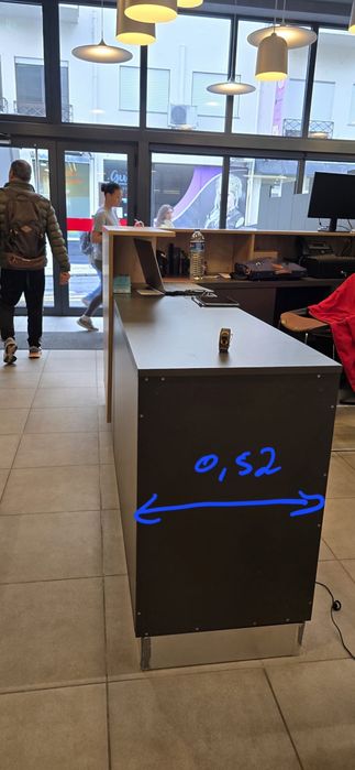 Balcão para receção