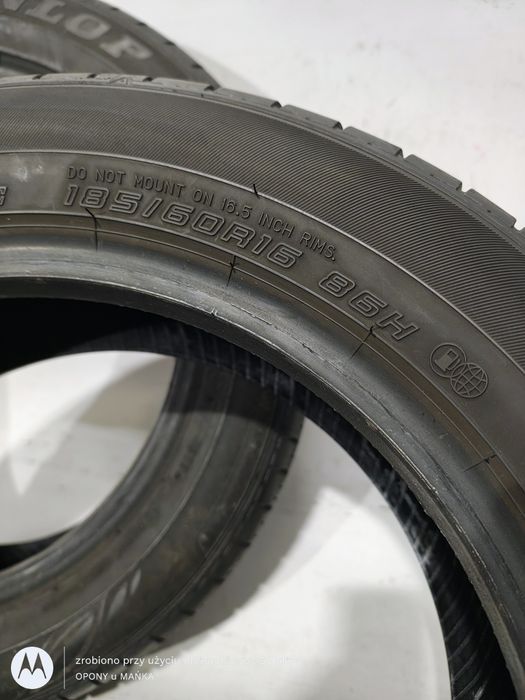 Opony 185/60/16 Dunlop Letnie Stan Bardzo Dobry 7mm