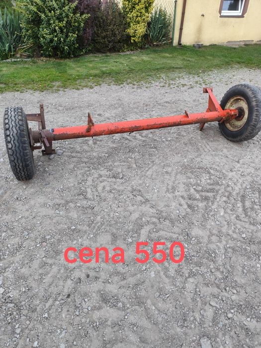 Oś ośka przyczepa wózek platforma