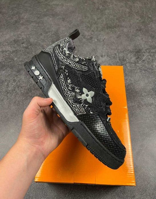 Louis Vuitton Skate Trainer Black Swarovski Monogram