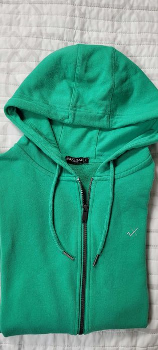 Bluza z kapturem męska S zielona