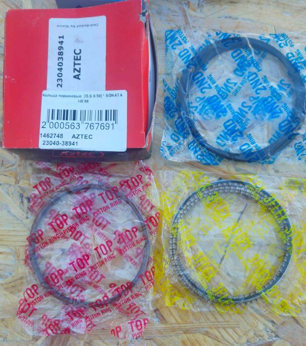 Кільця поршневі AZTEC 2304038941 Hyundai/Kia 2.0