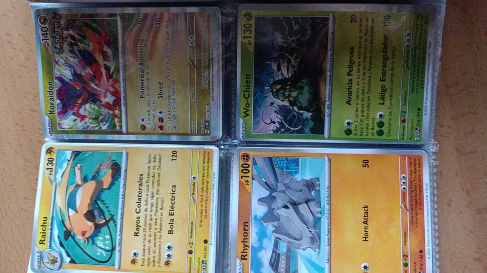 Pokemon - conjunto de cartas