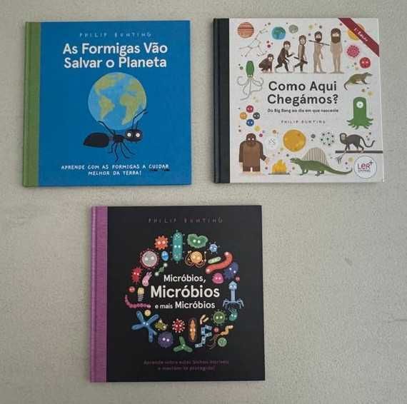 Livros Infantis Philip Bunting - Como Aqui Chegámos / As Formigas vão Salvar o Planeta / Micróbios