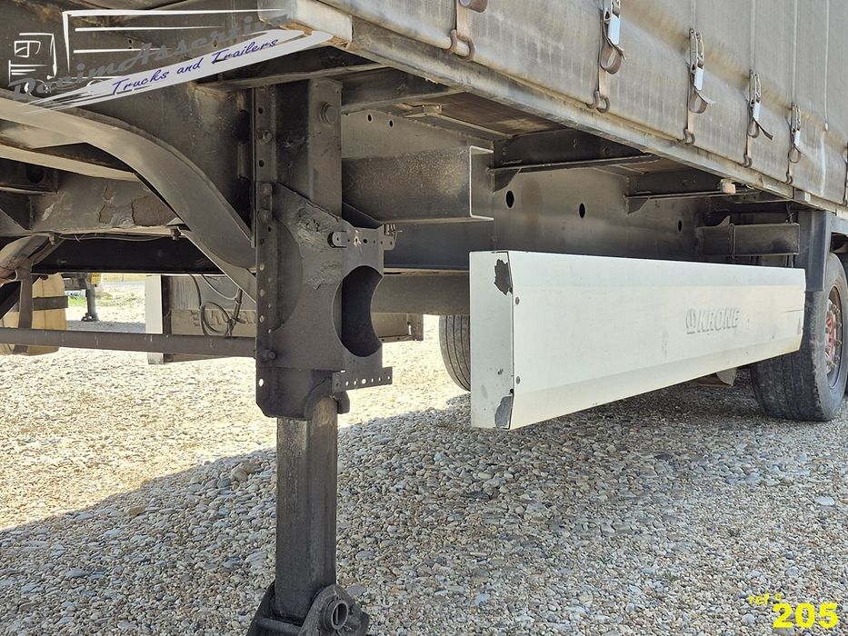 Semi-reboque Krone tecto elevatório  e porta-bobines