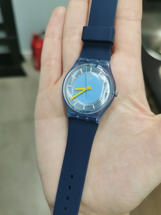 Zegarek swatch gent błękitny granatowy unisex