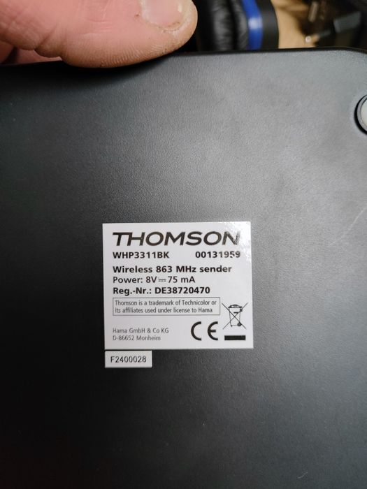 Słuchawki Thomson whp3311bk